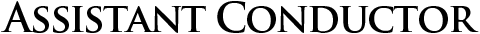 Assistant Conductor
